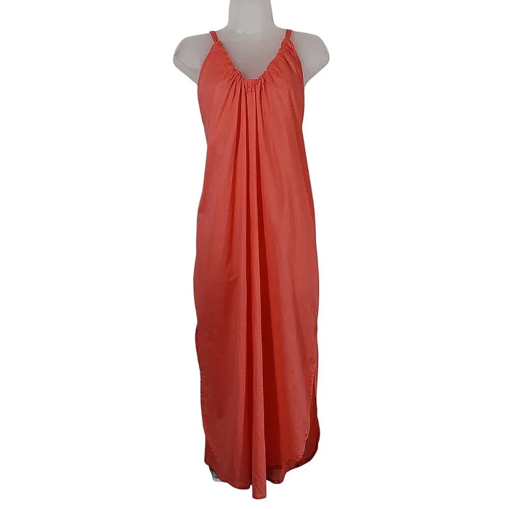 NWT J. Crew Cotton Voile Sheer Sundress Coral Beach/Pool/Vacation/Summer - XL